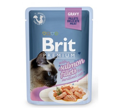Brit Premium® Cat Gravy Pouches Salmon Sterilised 85gr